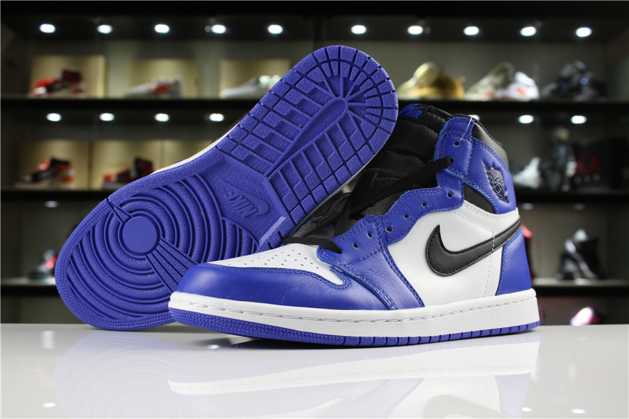 New Air Jordan 1 White Black Royal Blue